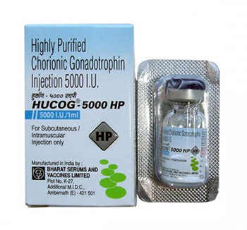 HUCOG 5000IU Human chorionic gonadotropin (hCG) (5000IU) BHARAT SERUMS
